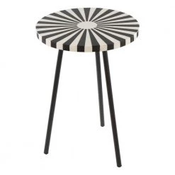 Flare Black and White Side Table by ZUO 15 Flare Black and White Side Table by ZUO -Default Template 6 black white zuo end side tables 101542 1f 1000