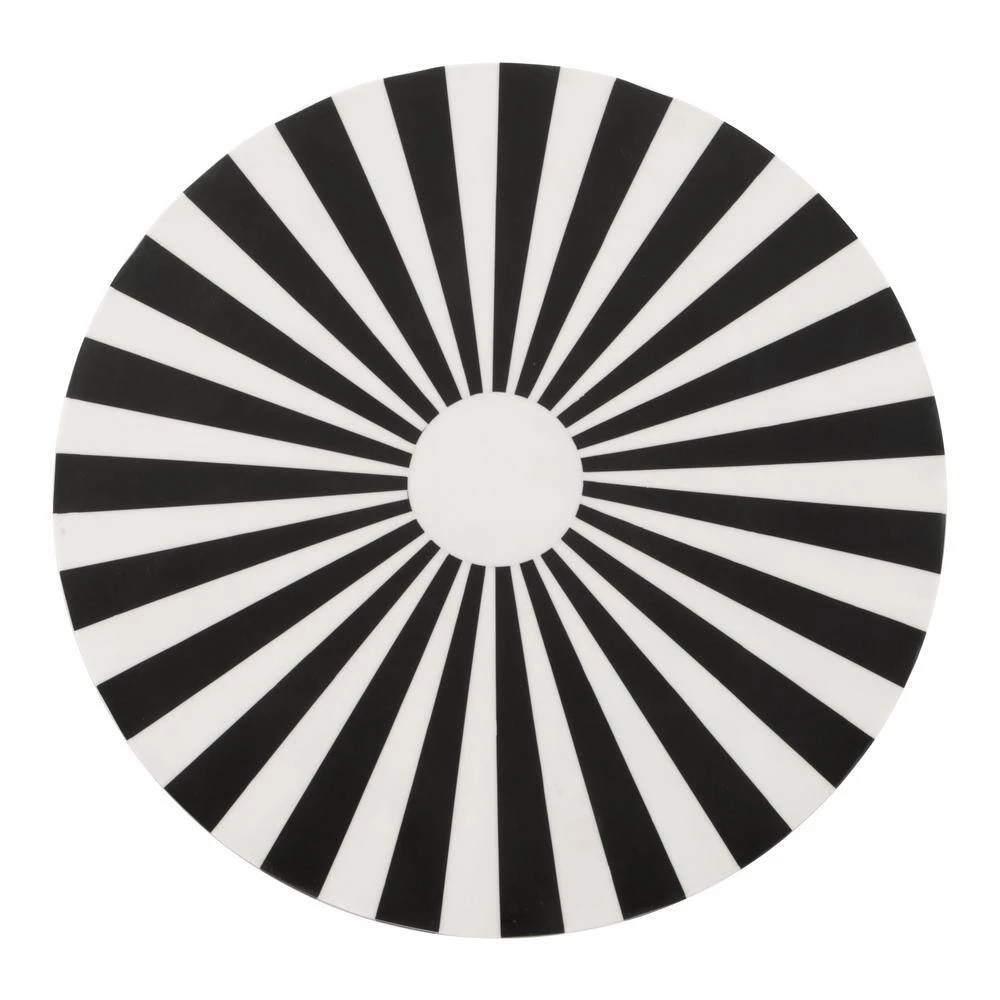 Flare Black and White Side Table by ZUO 8 Flare Black and White Side Table by ZUO - Image 6