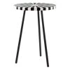 Flare Black and White Side Table by ZUO -BOSS Offic Shop black white zuo end side tables 101542 64 1000