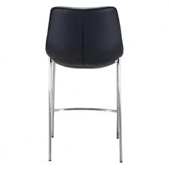 Magnus Counter Chair (Set of 2) Black & Silver by ZUO -Default Template 6 black zuo bar stools 101409 44 1000