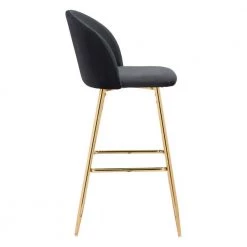 Cozy Bar Chair Black by ZUO -Default Template 6 black zuo bar stools 101560 4f 1000