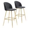 Cozy Bar Chair Black by ZUO 2 Cozy Bar Chair Black by ZUO -Default Template 6 black zuo bar stools 101560 64 1000