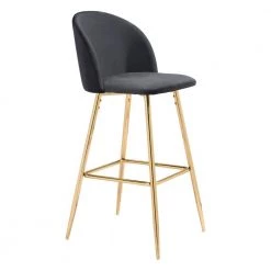 Cozy Bar Chair Black by ZUO -Default Template 6 black zuo bar stools 101560 c3 1000