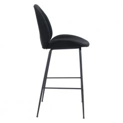 Miles Bar Chair Black by ZUO -Default Template 6 black zuo bar stools 101743 4f 1000
