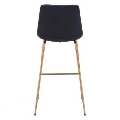 Tony Bar Chair Black & Gold by ZUO 13 Tony Bar Chair Black & Gold by ZUO -BOSS Offic Shop black zuo bar stools 101760 44 1000