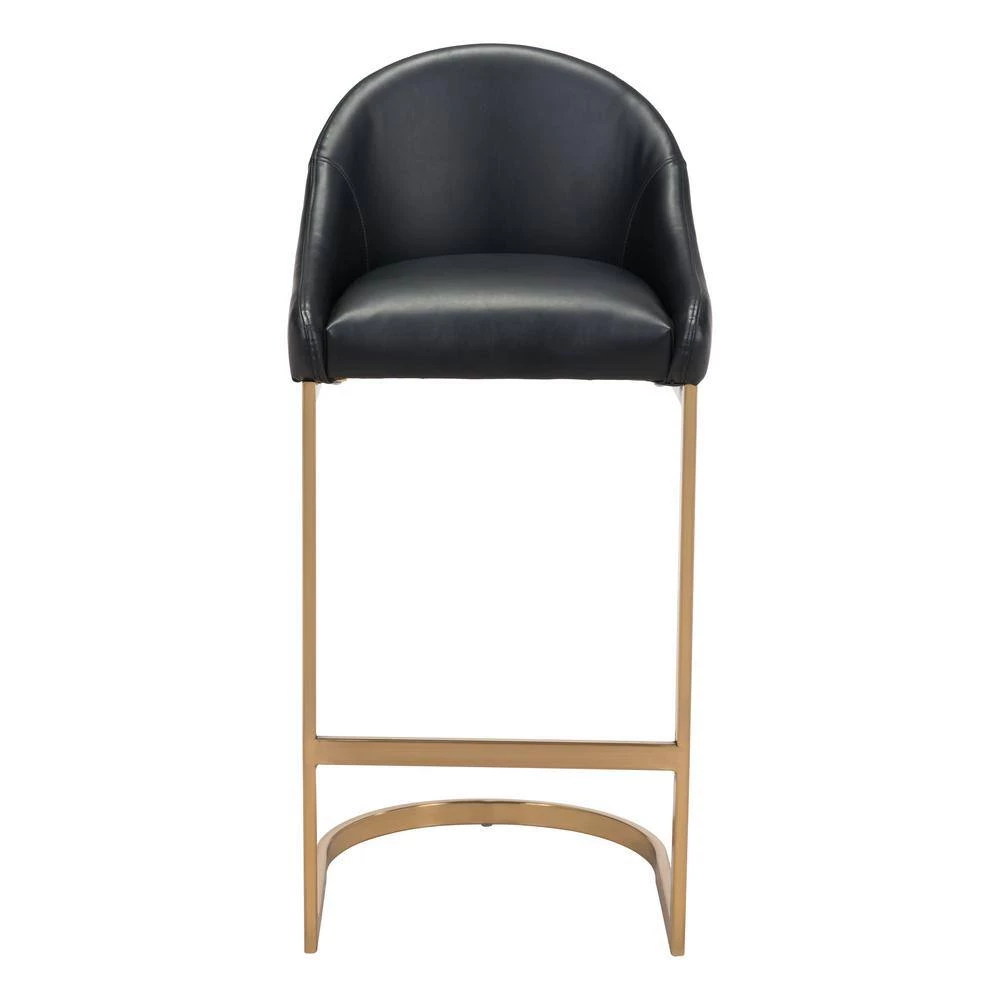 Scott Black Backless Metal Bar Height (28-33 in.) Bar Stool by ZUO 8 Scott Black Backless Metal Bar Height (28-33 in.) Bar Stool by ZUO - Image 6