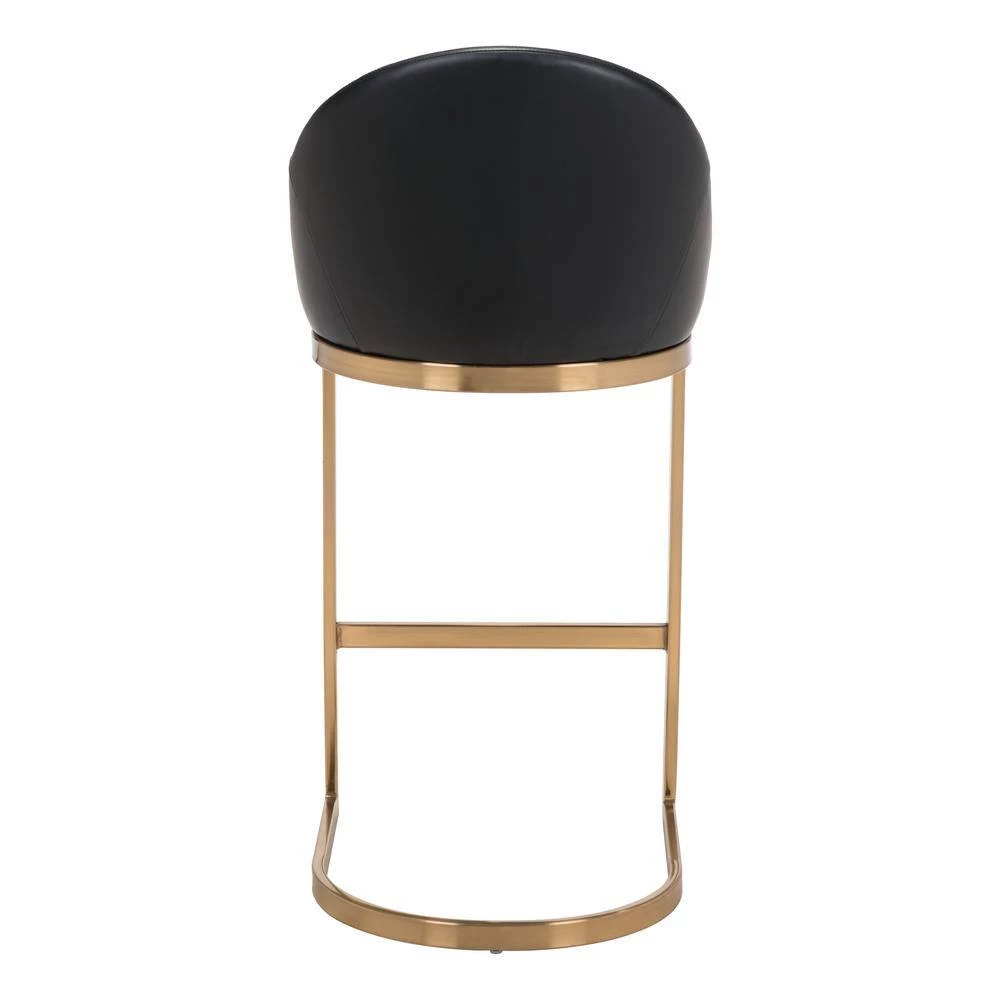 Scott Black Backless Metal Bar Height (28-33 in.) Bar Stool by ZUO 9 Scott Black Backless Metal Bar Height (28-33 in.) Bar Stool by ZUO - Image 7