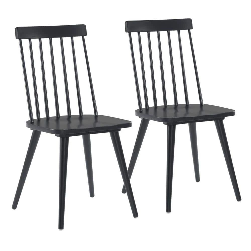 Ashley Black Dining Chair (Set of 2) Side Chair by ZUO 2 Ashley Black Dining Chair (Set of 2) Side Chair by ZUO