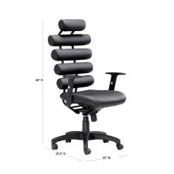 Unico Black Office Chair by ZUO 9 Unico Black Office Chair by ZUO -Default Template 6 black zuo executive chairs 205050 40 1000