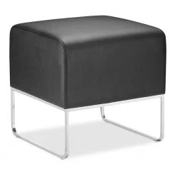 Black Accent Ottoman by ZUO