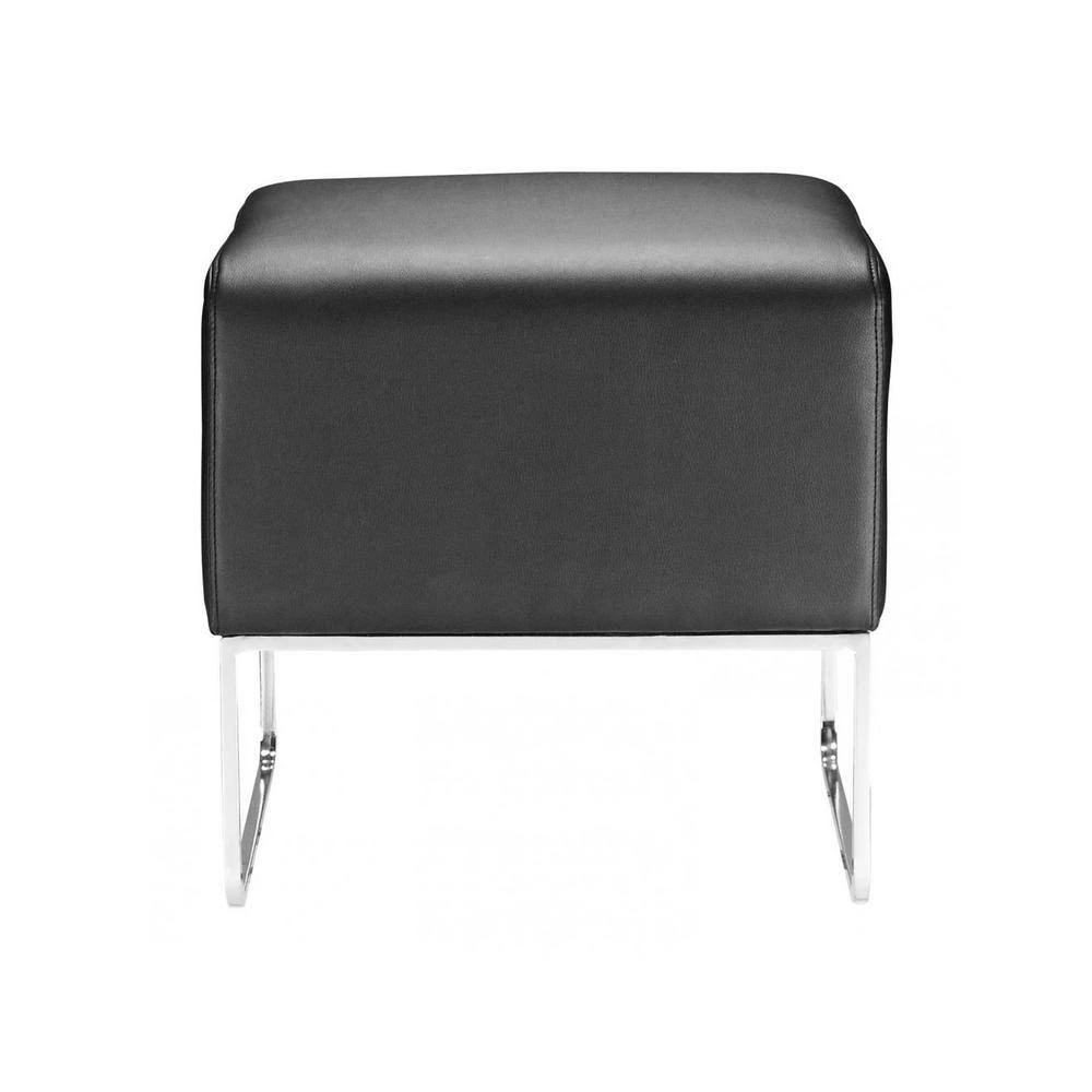 Black Accent Ottoman by ZUO 4 Black Accent Ottoman by ZUO - Image 2