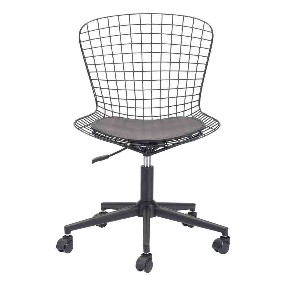 Wire Black Office Chair by ZUO 7 Wire Black Office Chair by ZUO - Image 5