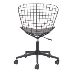 Wire Black Office Chair by ZUO 16 Wire Black Office Chair by ZUO -Default Template 6 black zuo task chairs 100949 44 1000