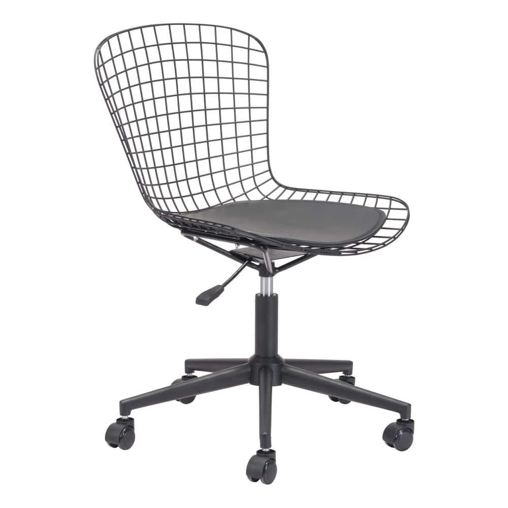 Wire Black Office Chair by ZUO 3 Wire Black Office Chair by ZUO
