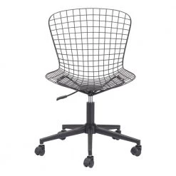 Wire Black Office Chair by ZUO 14 Wire Black Office Chair by ZUO -Default Template 6 black zuo task chairs 100949 66 1000