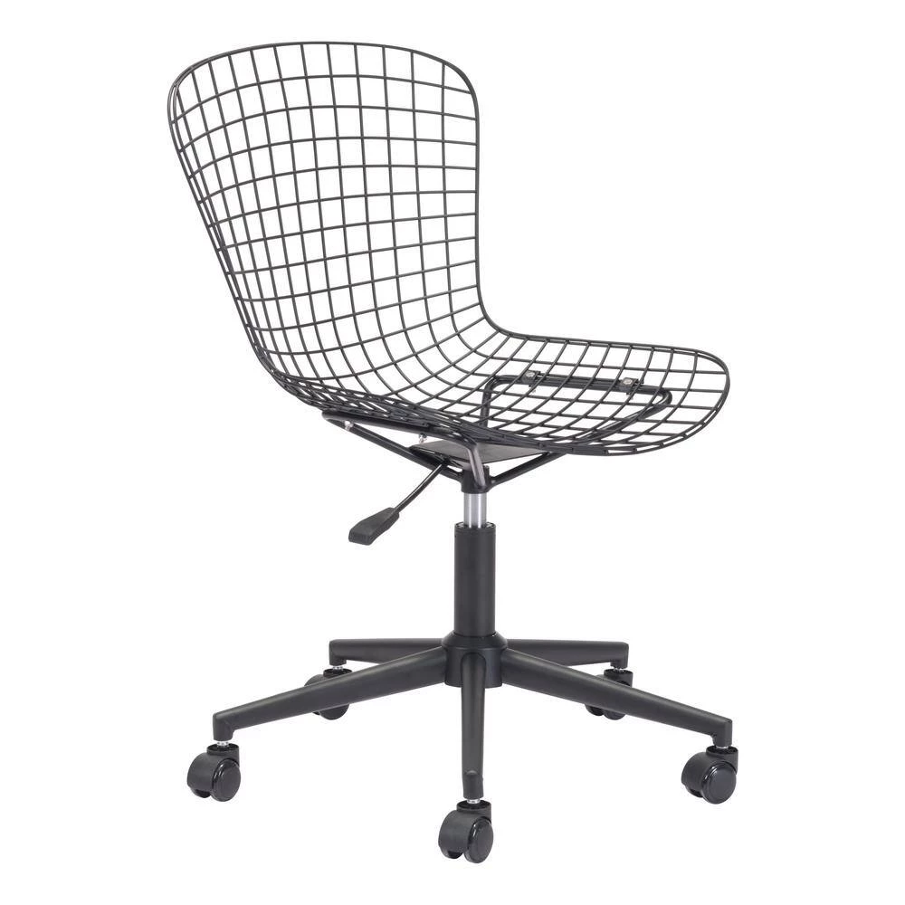 Wire Black Office Chair by ZUO 9 Wire Black Office Chair by ZUO - Image 7