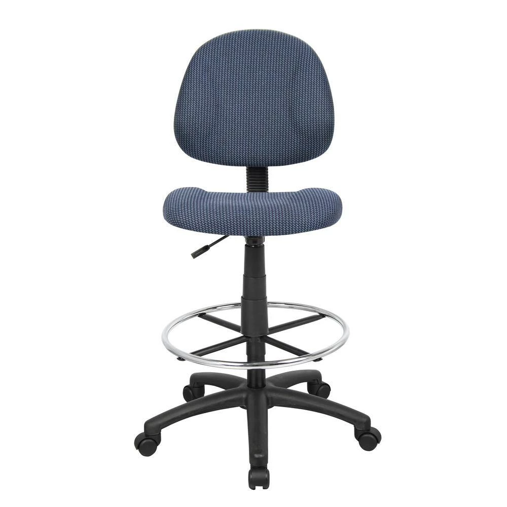 Blue Armless Drafting Stool by BOSS Office Products 9 Blue Armless Drafting Stool by BOSS Office Products - Image 7