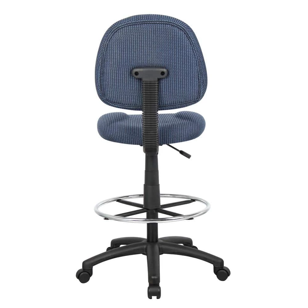 Blue Armless Drafting Stool by BOSS Office Products 7 Blue Armless Drafting Stool by BOSS Office Products - Image 5