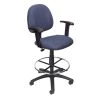 Blue Adjustable Arm Drafting Stool by BOSS Office Products 2 Blue Adjustable Arm Drafting Stool by BOSS Office Products -Default Template 6 blue boss office products drafting chairs b1616 be 64 1000