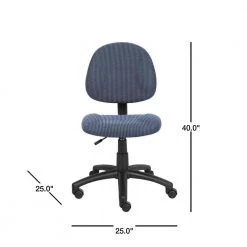 HomePRO 25 in. Wide Blue Armless Task Chair by BOSS Office Products -Default Template 6 blue boss office products task chairs b315 be 40 1000