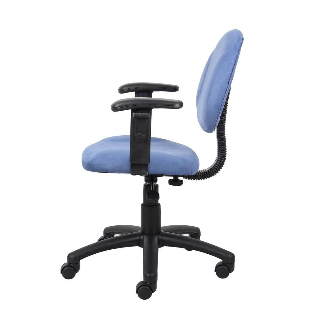 HomePro Task Chair Blue Microfiber Fabric Ajustable Arms Pnuematic Lift by BOSS Office Products 7 HomePro Task Chair Blue Microfiber Fabric Ajustable Arms Pnuematic Lift by BOSS Office Products - Image 5