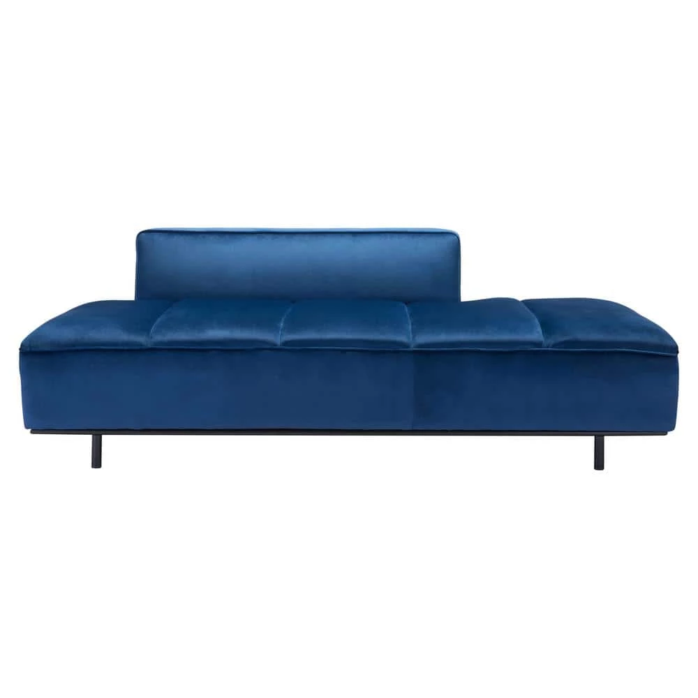 Confection 79.1 in. Blue Microfiber 4-Seat Sofa by ZUO 4 Confection 79.1 in. Blue Microfiber 4-Seat Sofa by ZUO - Image 2