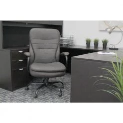 31 in. Width Big and Tall Brown Faux Leather Executive Chair with Swivel Seat by BOSS Office Products 17 31 in. Width Big and Tall Brown Faux Leather Executive Chair with Swivel Seat by BOSS Office Products -BOSS Offic Shop brown boss office products executive chairs b991 bb 31 1000