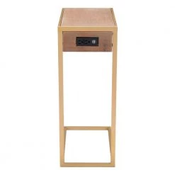 Ike Wood and Gold Side Table by ZUO 14 Ike Wood and Gold Side Table by ZUO -Default Template 6 brown gold zuo end side tables 101466 1f 1000
