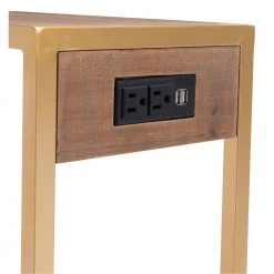 Ike Wood and Gold Side Table by ZUO 16 Ike Wood and Gold Side Table by ZUO -Default Template 6 brown gold zuo end side tables 101466 76 1000