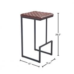 Element 17 in. Brown Bar Stool by ZUO 12 Element 17 in. Brown Bar Stool by ZUO -Default Template 6 brown zuo bar stools 101459 40 1000