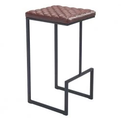 Element 17 in. Brown Bar Stool by ZUO