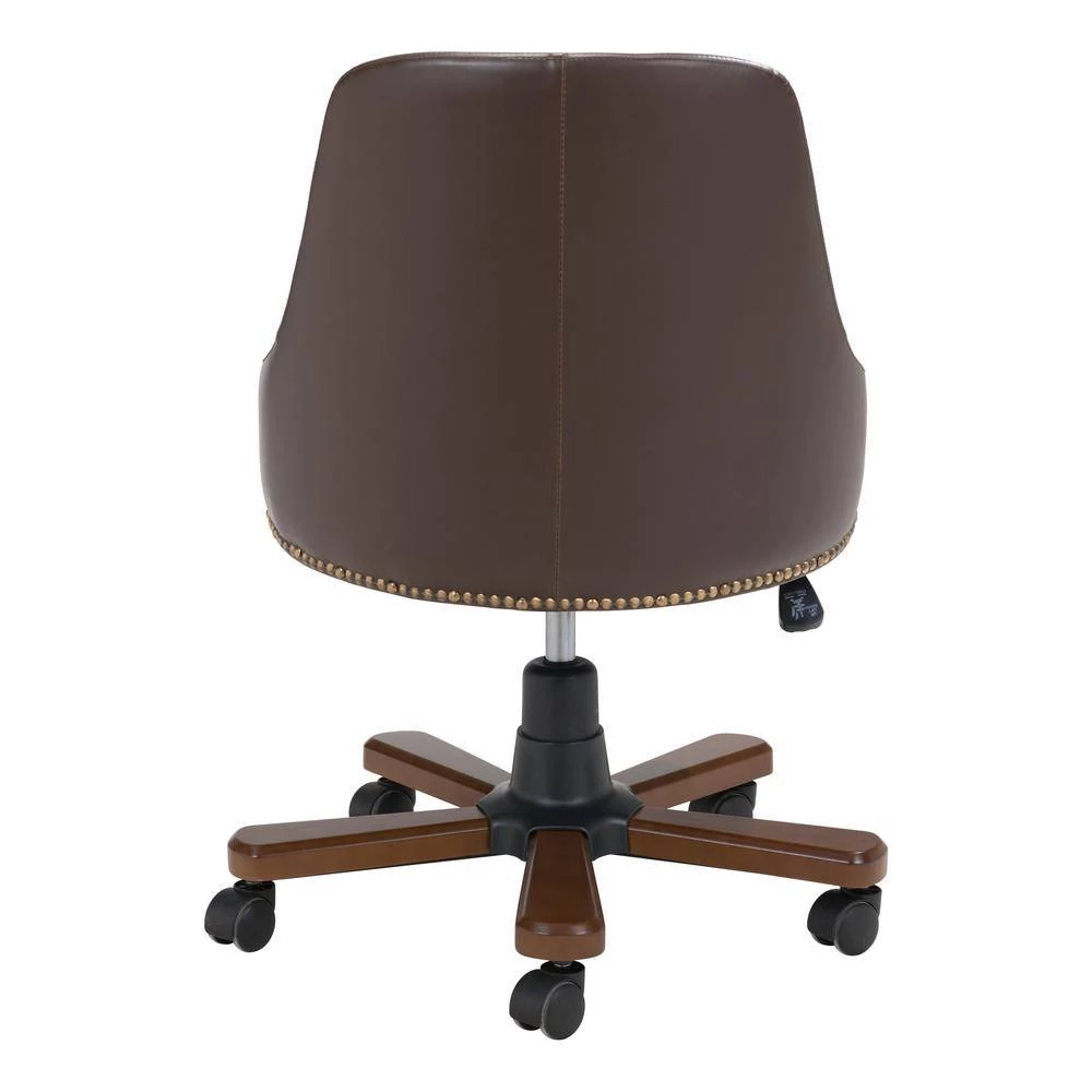 Gables Brown Office Chair by ZUO 6 Gables Brown Office Chair by ZUO - Image 4