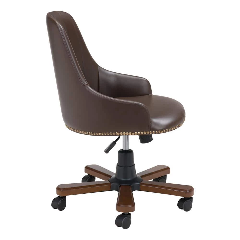 Gables Brown Office Chair by ZUO 5 Gables Brown Office Chair by ZUO - Image 3