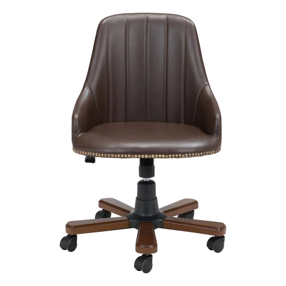 Gables Brown Office Chair by ZUO 4 Gables Brown Office Chair by ZUO - Image 2