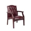 24.5 in. Width Big and Tall Burgundy and Mahogany Vinyl Guest Office Chair by BOSS Office Products 1 24.5 in. Width Big and Tall Burgundy and Mahogany Vinyl Guest Office Chair by BOSS Office Products -Default Template 6 burgundy and mahogany boss office products guest office chairs b959 by 64 1000