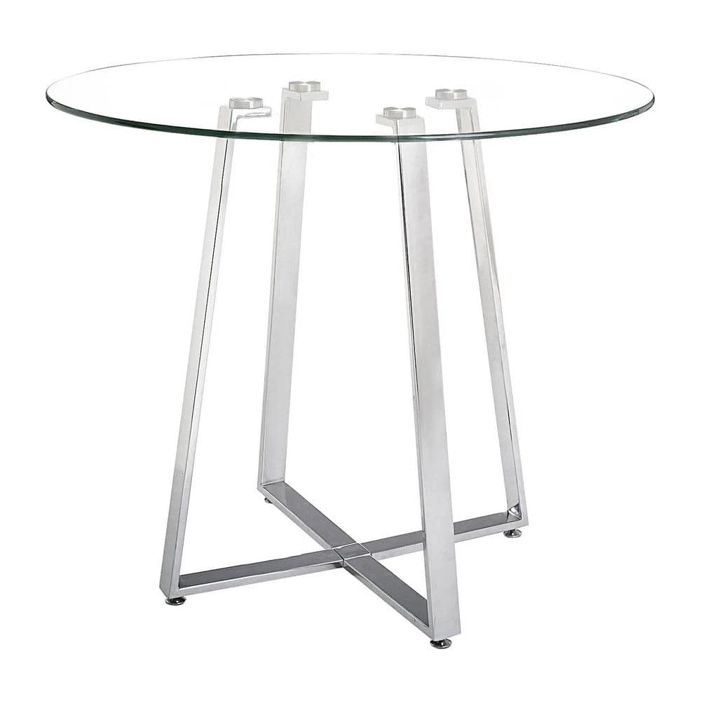 Lemon Chrome Drop Counter Table by ZUO 3 Lemon Chrome Drop Counter Table by ZUO