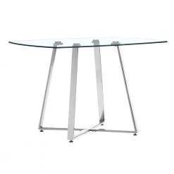 Lemon Drop Chrome Dining Table by ZUO