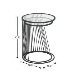 Shine Clear and Black Nesting Tables by ZUO 15 Shine Clear and Black Nesting Tables by ZUO -Default Template 6 clear black zuo end side tables 101473 40 1000