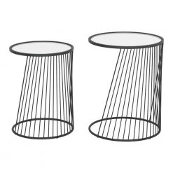 Shine Clear and Black Nesting Tables by ZUO 22 Shine Clear and Black Nesting Tables by ZUO -Default Template 6 clear black zuo end side tables 101473 76 1000