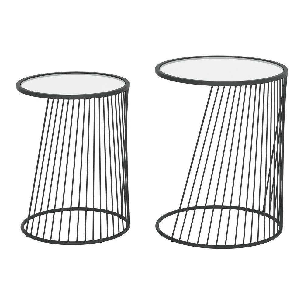 Shine Clear and Black Nesting Tables by ZUO 12 Shine Clear and Black Nesting Tables by ZUO - Image 10