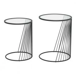 Shine Clear and Black Nesting Tables by ZUO 18 Shine Clear and Black Nesting Tables by ZUO -Default Template 6 clear black zuo end side tables 101473 c3 1000