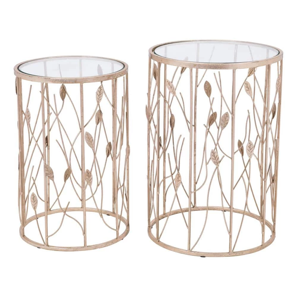 Sage Gold Side Table Set by ZUO 3 Sage Gold Side Table Set by ZUO