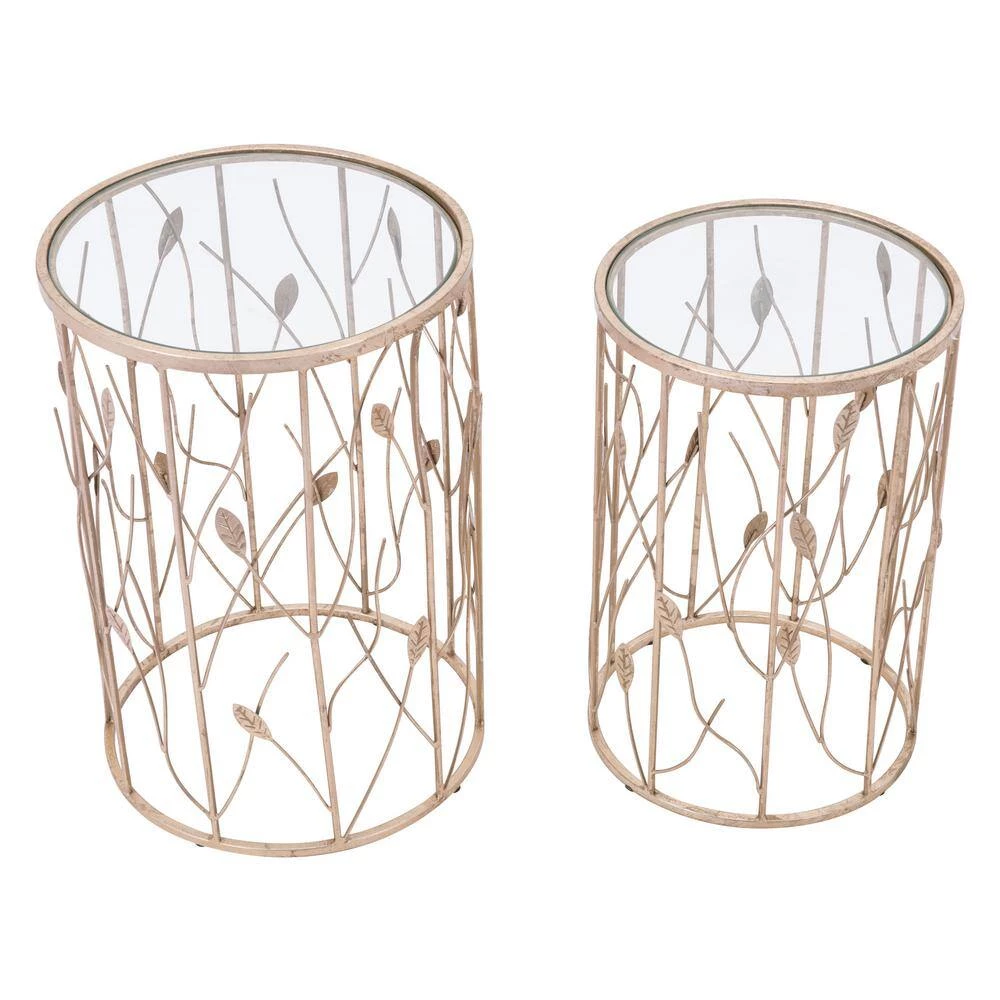 Sage Gold Side Table Set by ZUO 4 Sage Gold Side Table Set by ZUO - Image 2