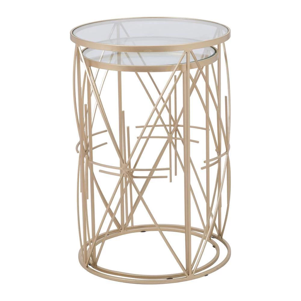 Hadrian Gold Side Table Set by ZUO 7 Hadrian Gold Side Table Set by ZUO - Image 5
