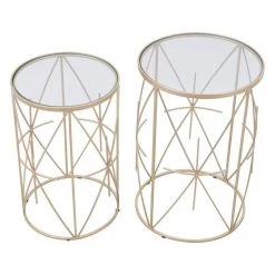 Hadrian Gold Side Table Set by ZUO 14 Hadrian Gold Side Table Set by ZUO -Default Template 6 clear gold zuo end side tables 101475 44 1000