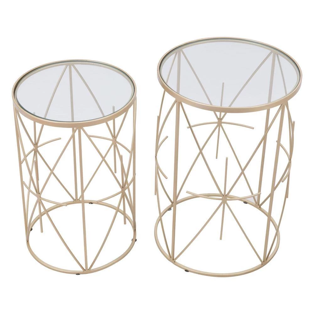 Hadrian Gold Side Table Set by ZUO 8 Hadrian Gold Side Table Set by ZUO - Image 6