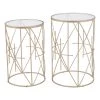Hadrian Gold Side Table Set by ZUO 2 Hadrian Gold Side Table Set by ZUO -Default Template 6 clear gold zuo end side tables 101475 64 1000