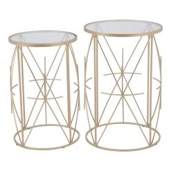 Hadrian Gold Side Table Set by ZUO 12 Hadrian Gold Side Table Set by ZUO -Default Template 6 clear gold zuo end side tables 101475 c3 1000