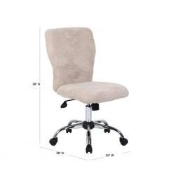25 in. Width Big and Tall Cream Fabric Task Chair with Swivel Seat by BOSS Office Products 11 25 in. Width Big and Tall Cream Fabric Task Chair with Swivel Seat by BOSS Office Products -Default Template 6 cream chrome boss office products task chairs b220 fcrm 40 1000
