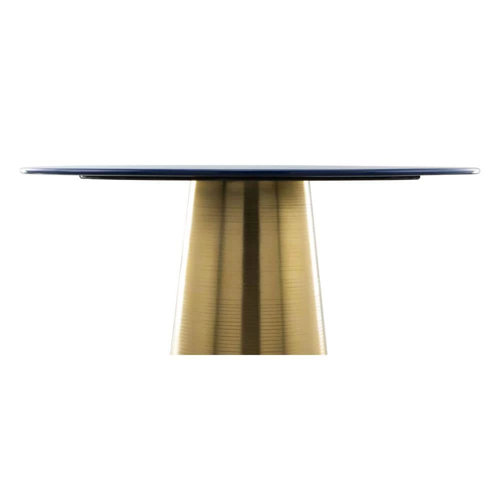 Reo Dark Blue and Gold Side Table by ZUO 9 Reo Dark Blue and Gold Side Table by ZUO - Image 7
